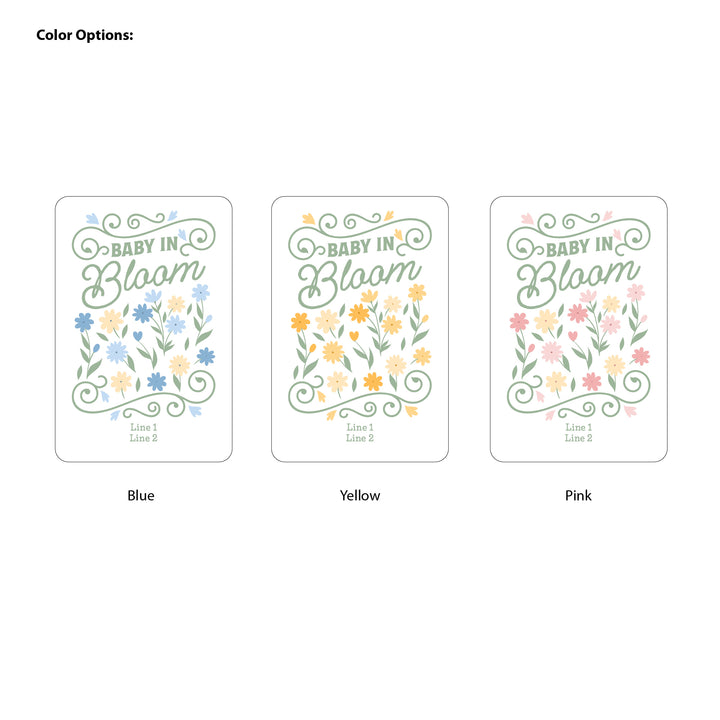Vintage Baby in Bloom, Baby Shower, Wildflower Seed Packets