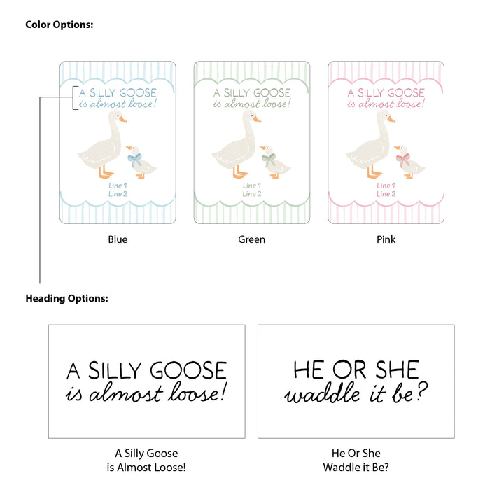 A Silly Goose is Almost Loose, Baby Shower Lip Balm