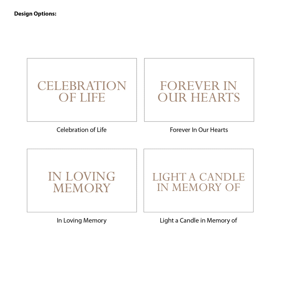 Wildflower Memorial, Funeral Service Favor, Celebration of Life - 2oz Candle