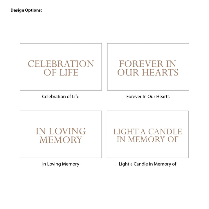 Wildflower Memorial, Funeral Service Favor, Celebration of Life - 2oz Candle