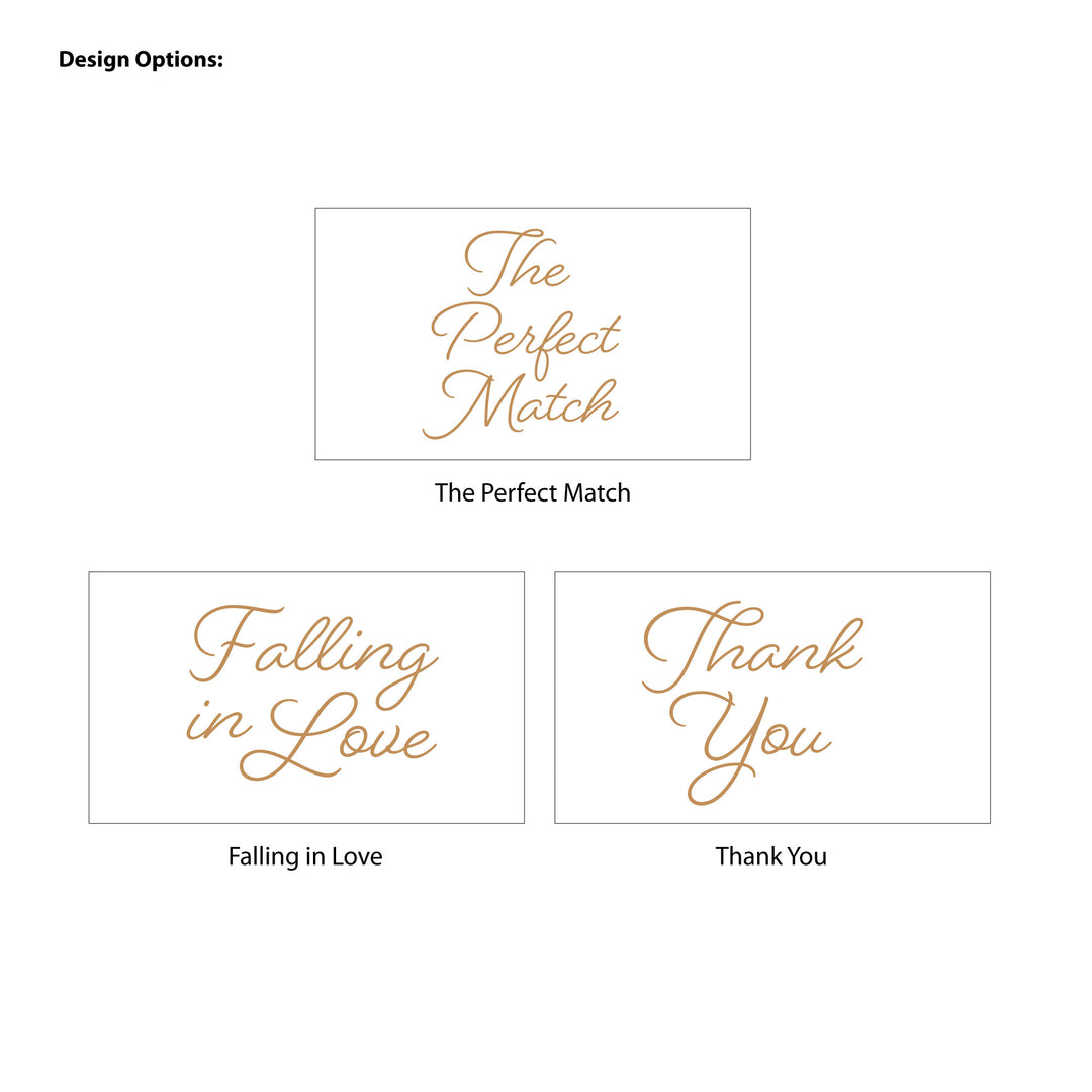 Wedding Favor Matches, Falling in Love, Sunflower Matches (Set of 50)
