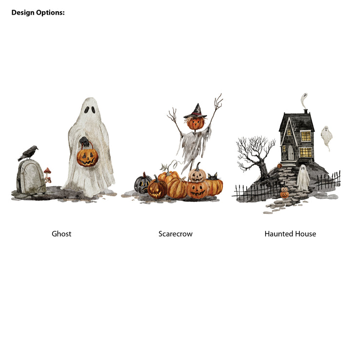 Halloween Party Favor Bags, Halloween Gift Bag, Mini Drawstring Bag, Spooky Scenes