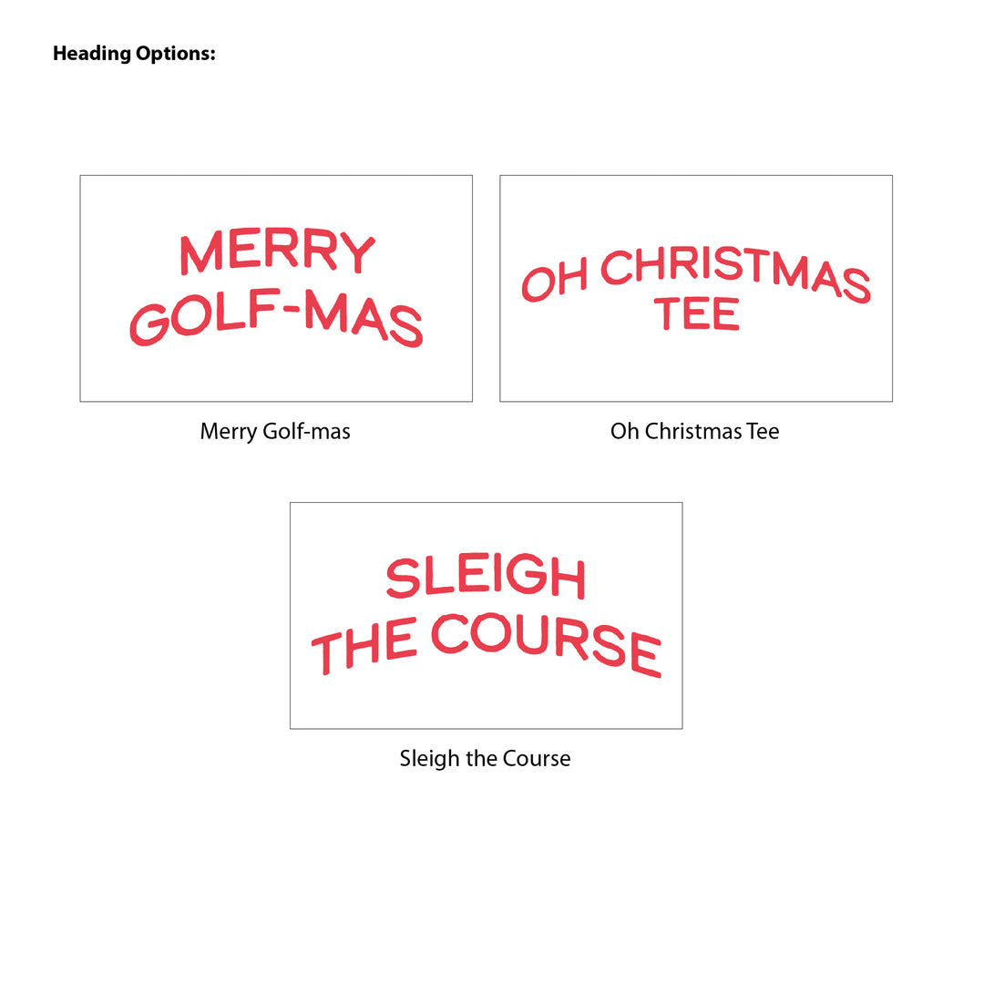 Personalized Golf Christmas Ornament, Oh Christmas Tee, Golf Stripe Christmas Ornament