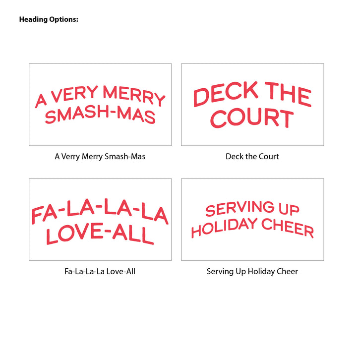 Personalized Tennis Christmas Drawstring Goodie Bags, Merry Smash-mas, Custom Drawstring Gift Bag, Tennis Stripe Christmas Bags