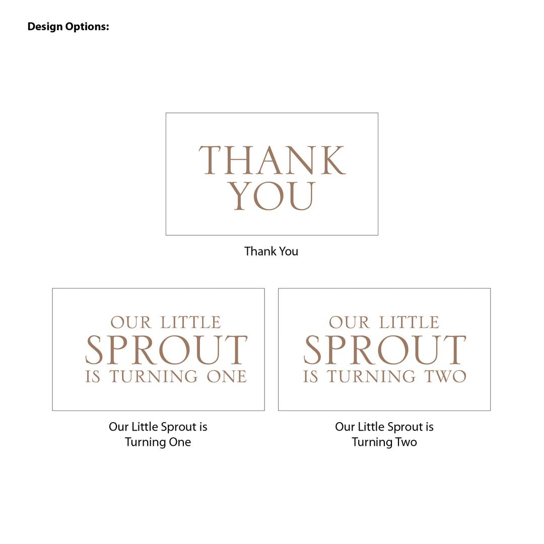 Little Sprout Birthday, Our Little Sprout is Turning One, 2oz Mini Lavender Candles