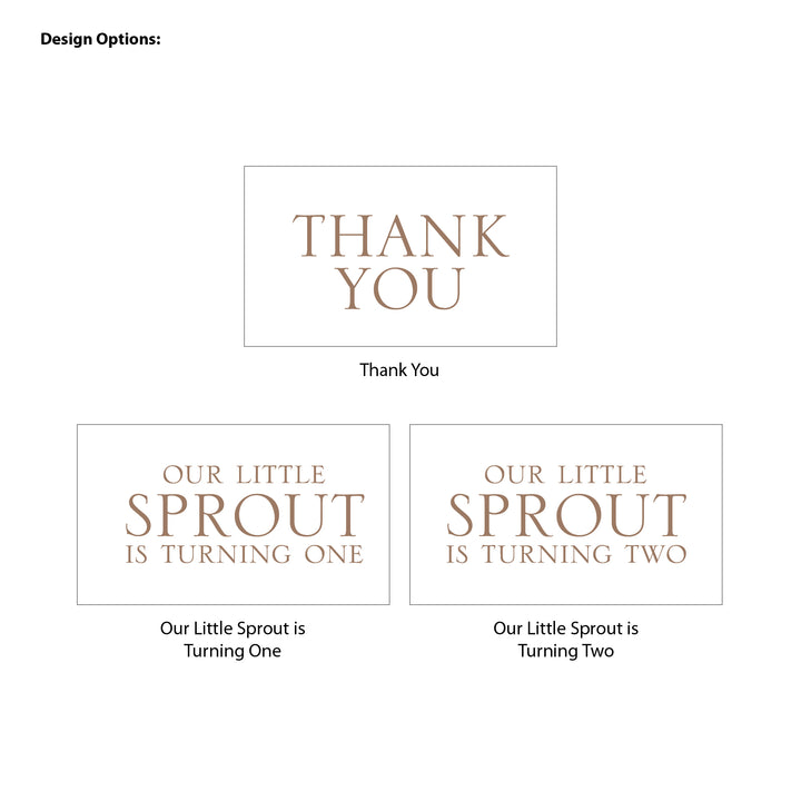 Little Sprout Birthday, Our Little Sprout is Turning One, Wildflower Seed Packets