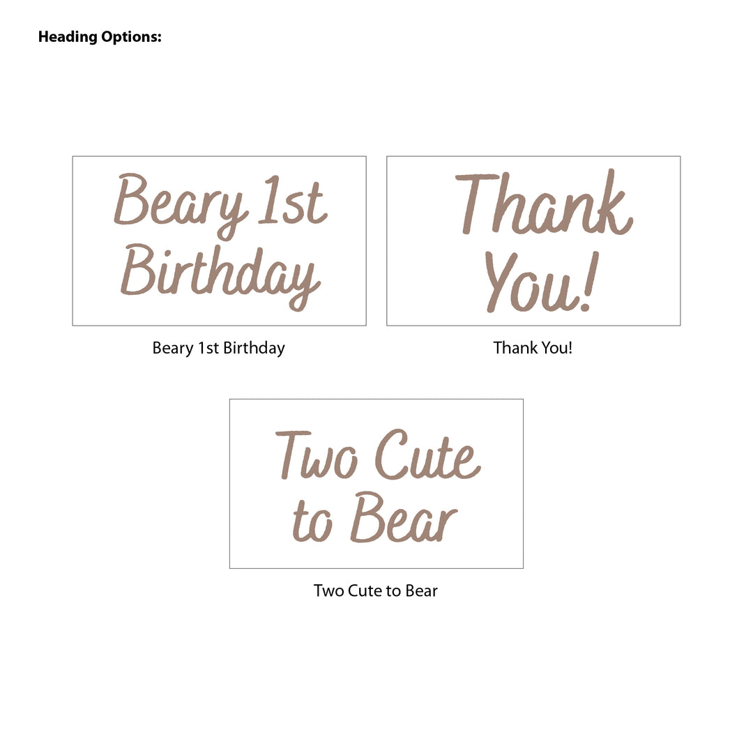 Teddy Bear Birthday, Beary First Birthday, Wildflower Seed Packets