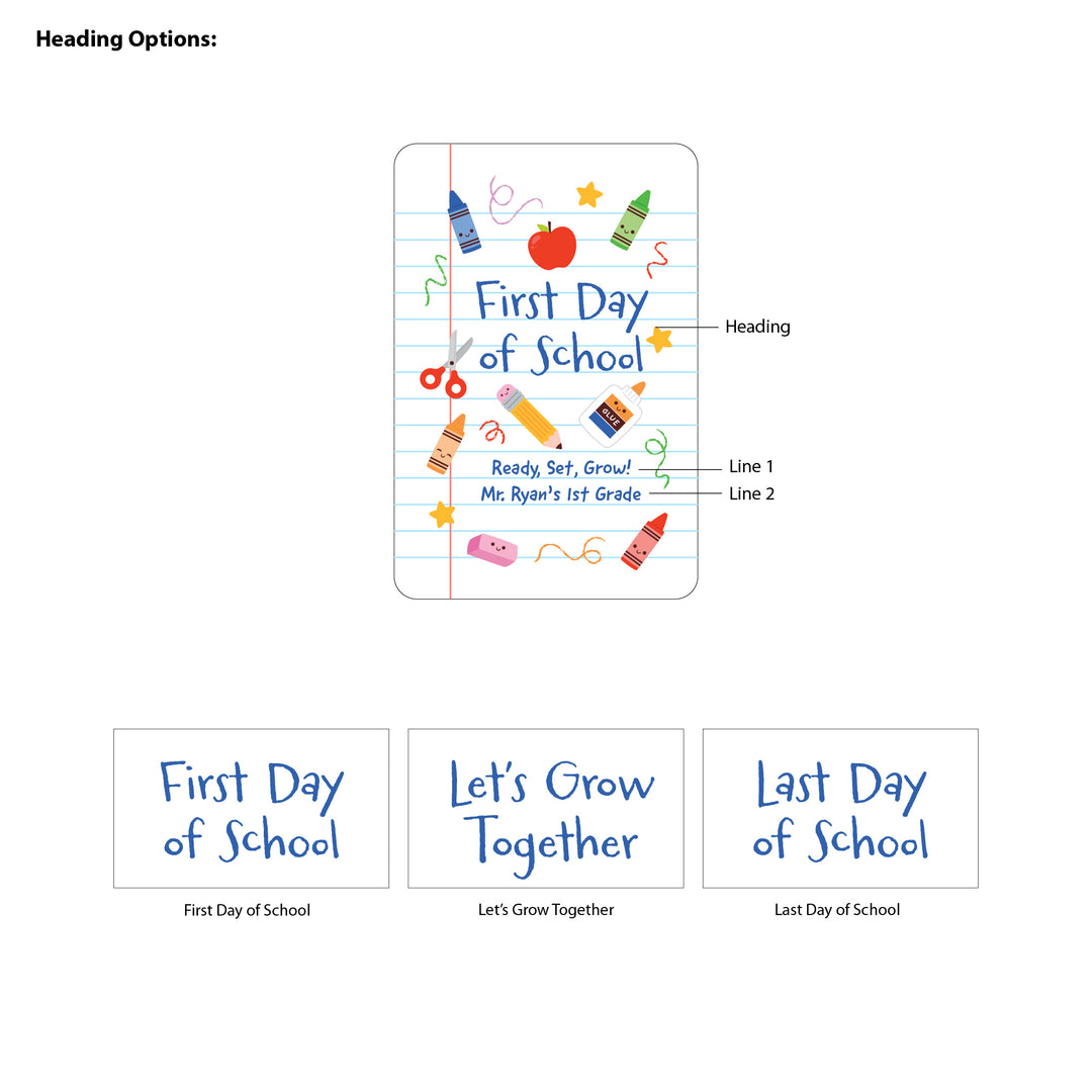 Custom Wildflower Seed Packets, Back to School Teacher Student Gift, Let&