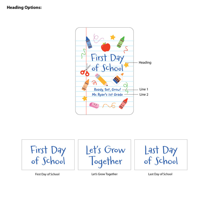 Custom Wildflower Seed Packets, Back to School Teacher Student Gift, Let&