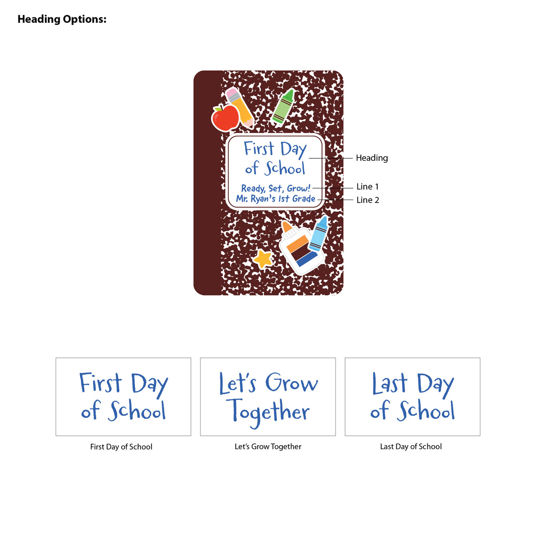 Custom Wildflower Seed Packets, Back to School Teacher Student Gift, Let&