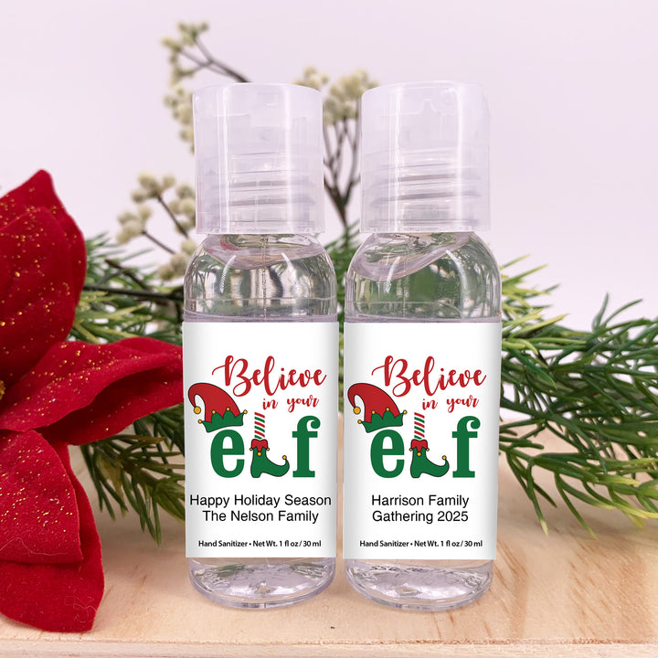 Believe in you Elf Personalized Hand Sanitizer
