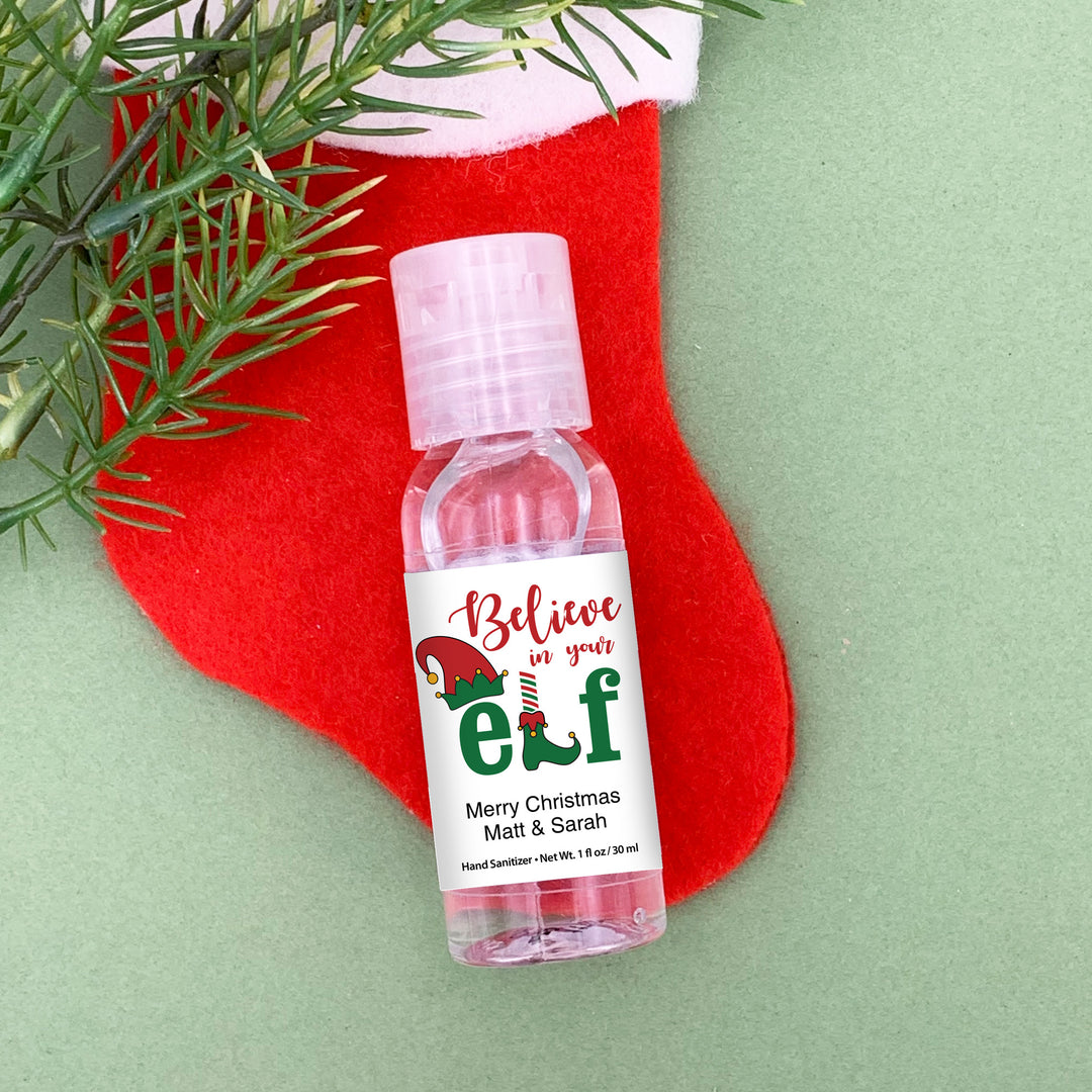 Believe in you Elf Personalized Hand Sanitizer