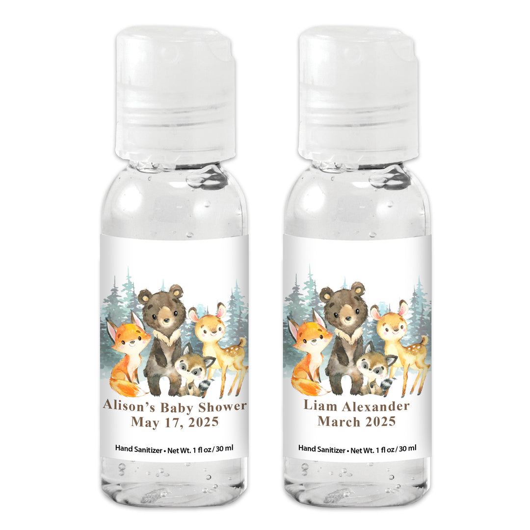 Woodland Animals Personalized Hand Sanitizer