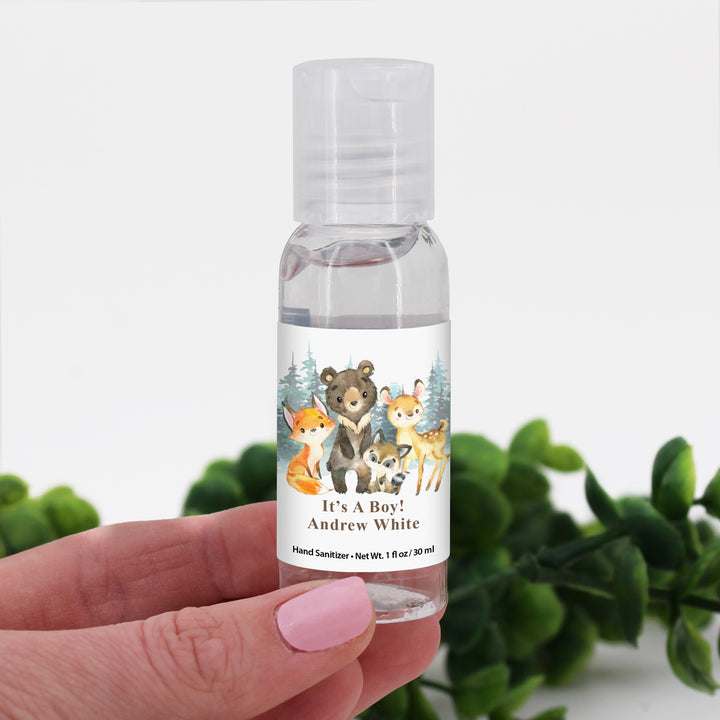 Woodland Animals Personalized Hand Sanitizer