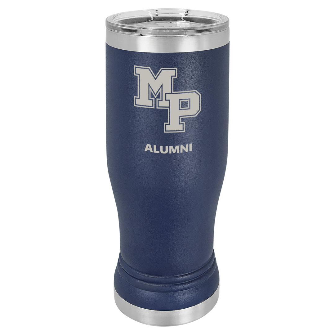 MP 14 oz. Personalized Navy Blue Insulated Tumbler with Clear Lid