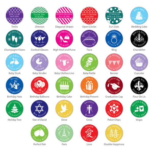 Personalized Hershey Kisses - Silhouette Collection