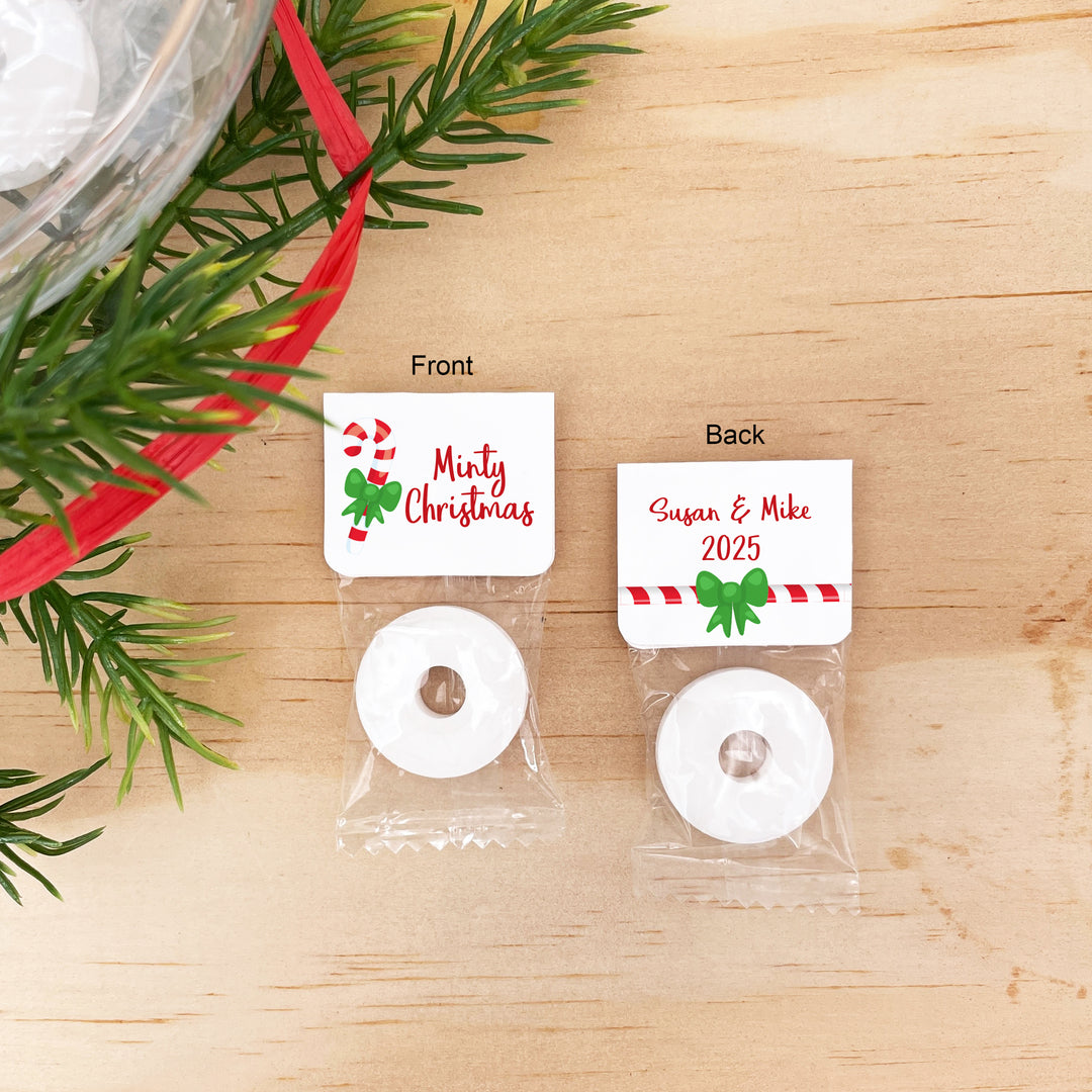 Minty Christmas Mints, Personalized Christmas Mints