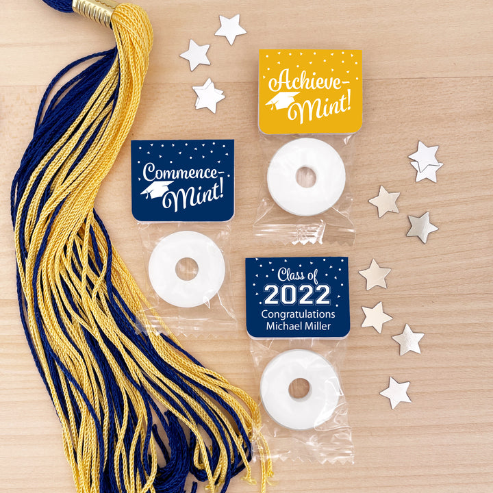 Personalized Life Saver Mint Graduation Favors,  CommenceMint, AchieveMint