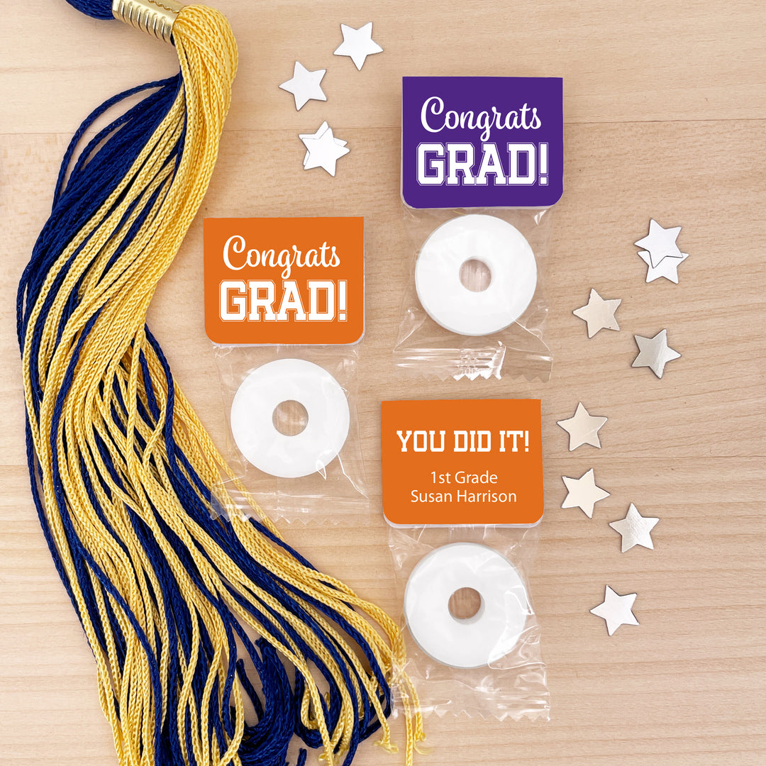 Congrats Grad Life Saver Mint Favors, Graduation Favors