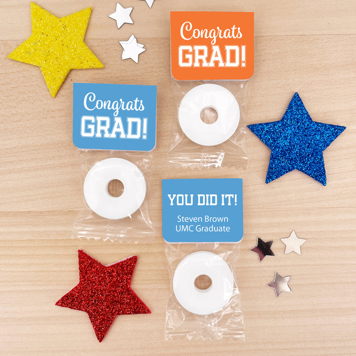 Congrats Grad Life Saver Mint Favors, Graduation Favors