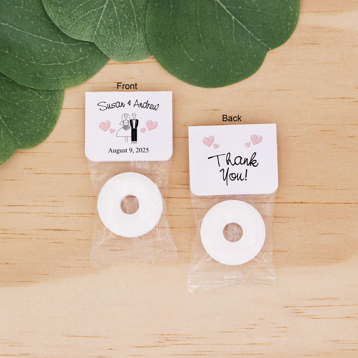 Mint to Be Wedding Favor Mints, Life Saver Mint, Bride and Groom