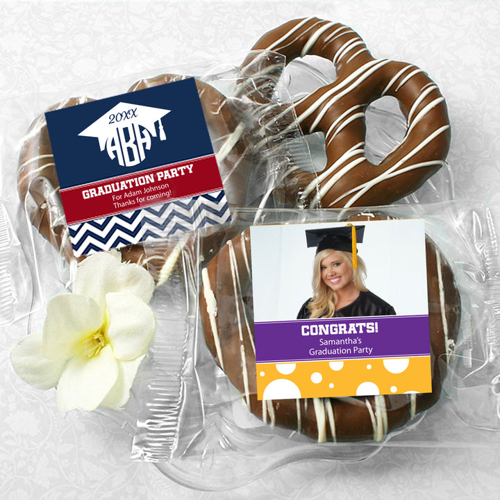 Graduation Gourmet Chocolate Pretzels