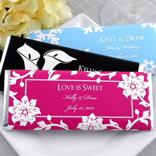 Personalized Wedding Hershey Bars - Silhouette Collection