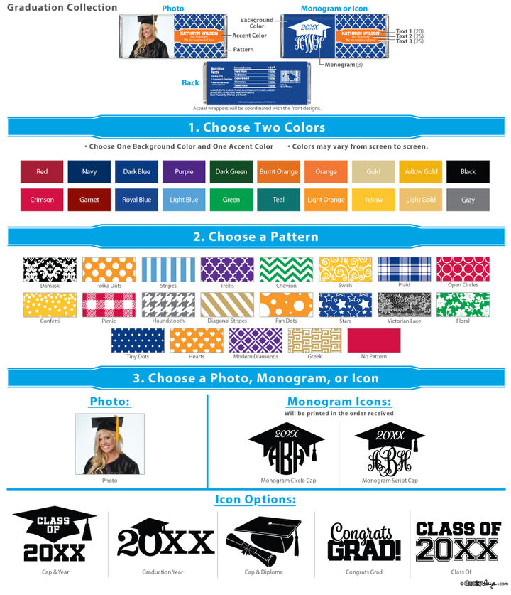 Graduation Hershey's Chocolate Bars