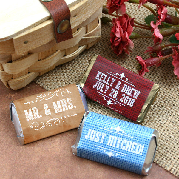 Personalized Wedding Hershey Miniatures - Silhouette Collection