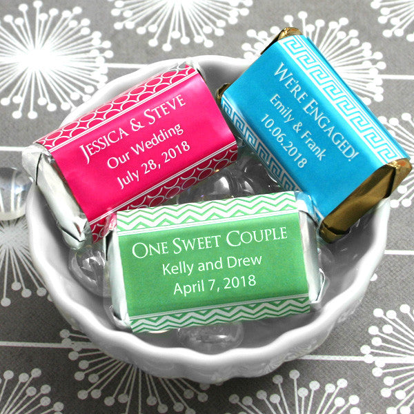 Personalized Wedding Hershey Miniatures - Silhouette Collection