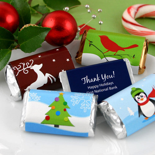 Personalized Christmas Hershey Miniatures