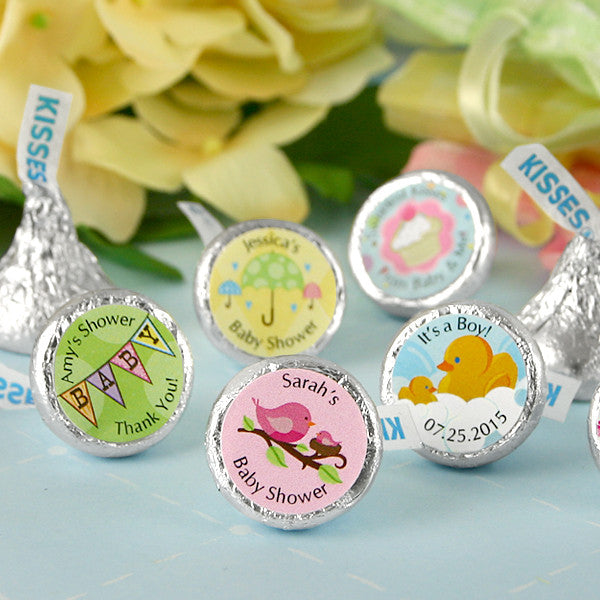 Hershey Kisses Baby Shower Favors, personalized hershey kisses