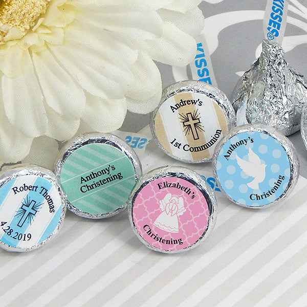 Hershey Kisses Baptism Favors