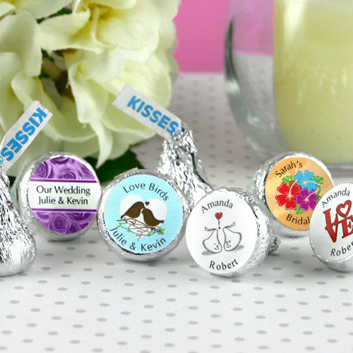 hershey kisses wedding favors, personalized hershey kisses, hershey kisses personalized