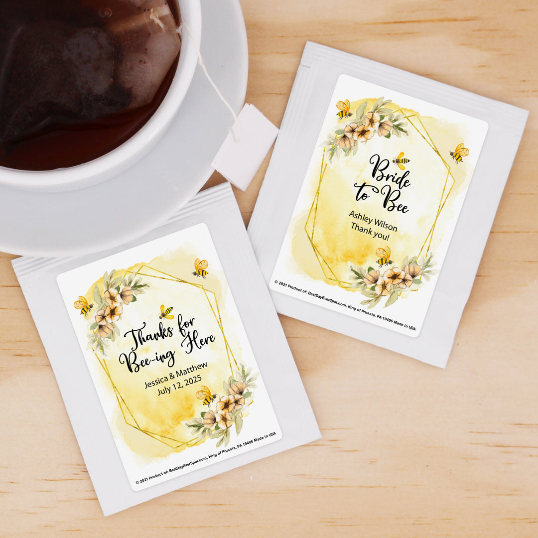 Bridal Shower Tea Bags, Meant to BEE