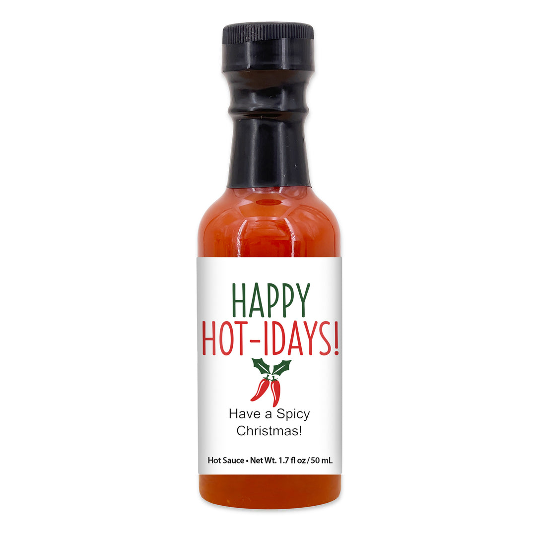 Hot Sauce Christmas Favor, Happy Hot-idays Hot Sauce, 1.7 oz