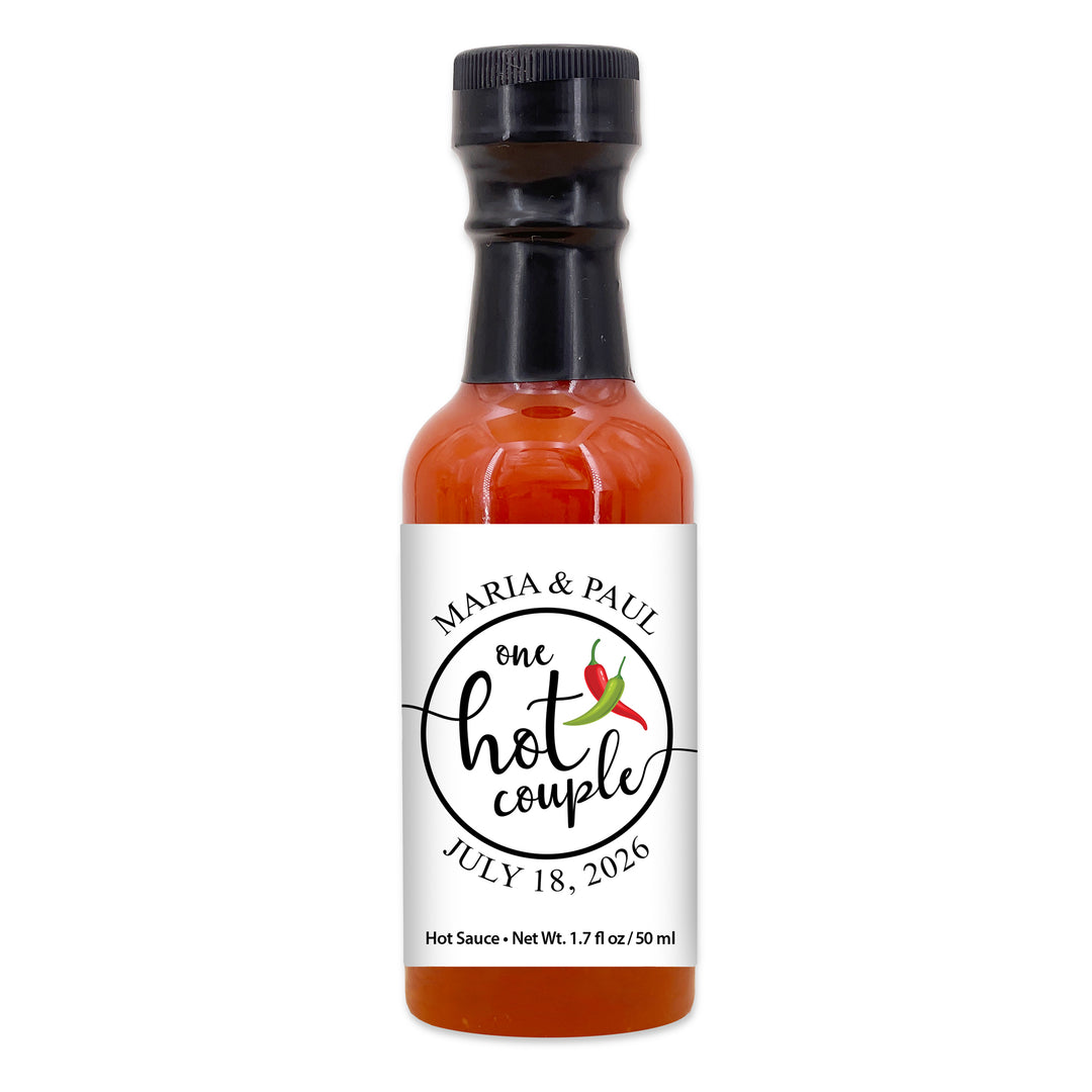 Hot Sauce Wedding Favors, Hot Sauce Gift, Mini Hot Sauce, 1.7 oz bottle of hot sauce