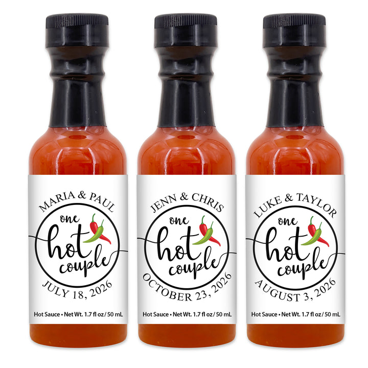 Hot Sauce Wedding Favors, Hot Sauce Gift, Mini Hot Sauce, 1.7 oz bottle of hot sauce