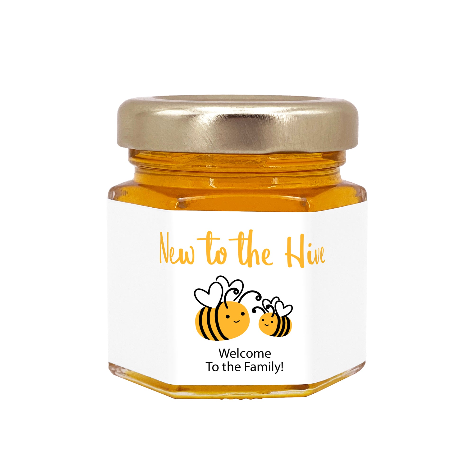 Baby Shower Favors, Mini Honey Jar Favors, Mommy and Baby Bee