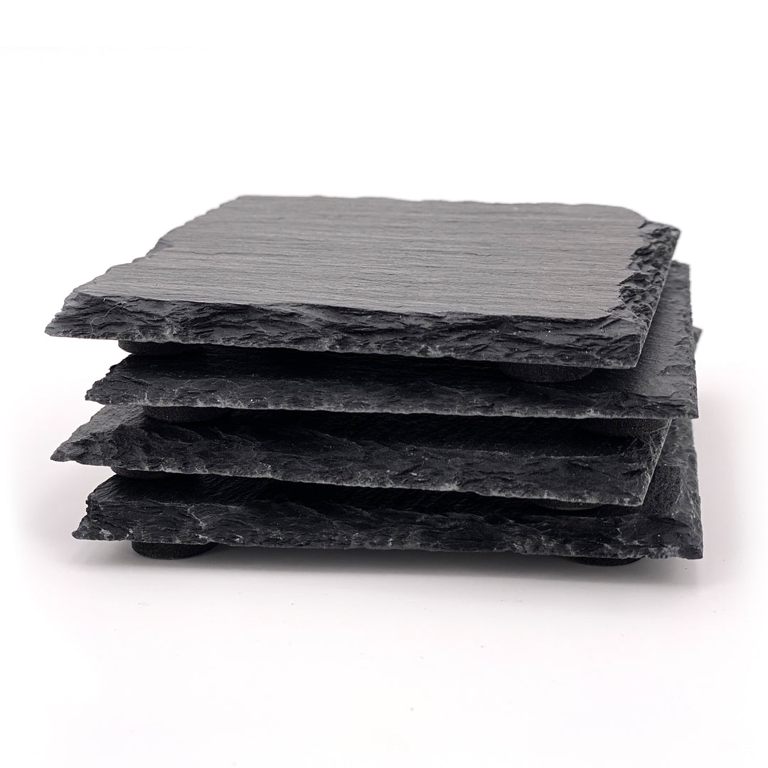 ND Custom Square Slate Coasters (Set of 4)