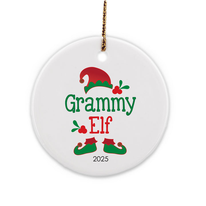 Personalized Elf Christmas Ornament, Mommy Elf, Daddy Elf