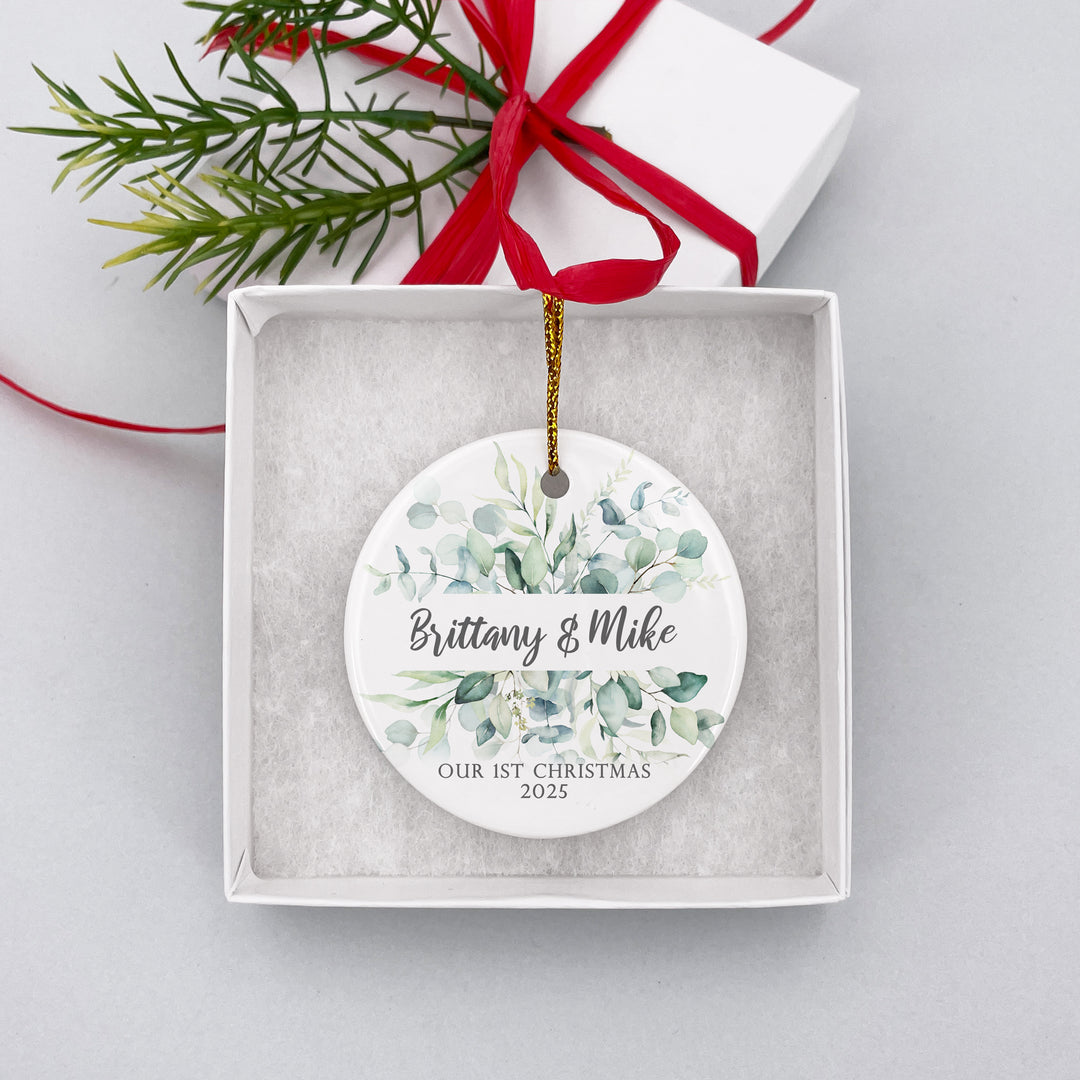 Eucalyptus Personalized Christmas Ornament