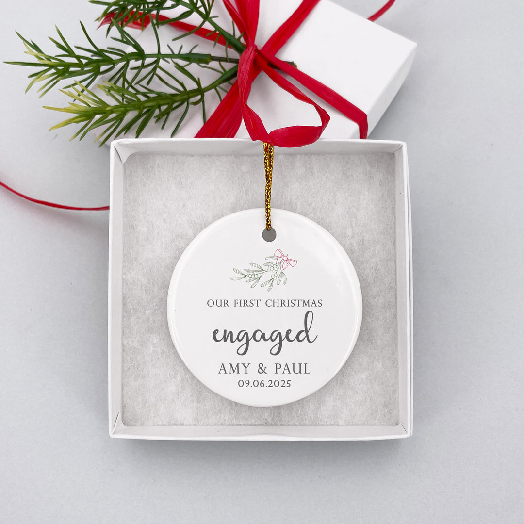 First Christmas Engaged Ornament