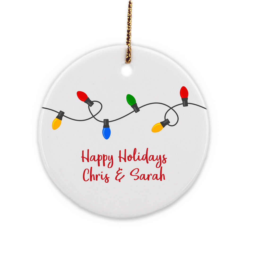 Christmas Lights Personalized Ornament