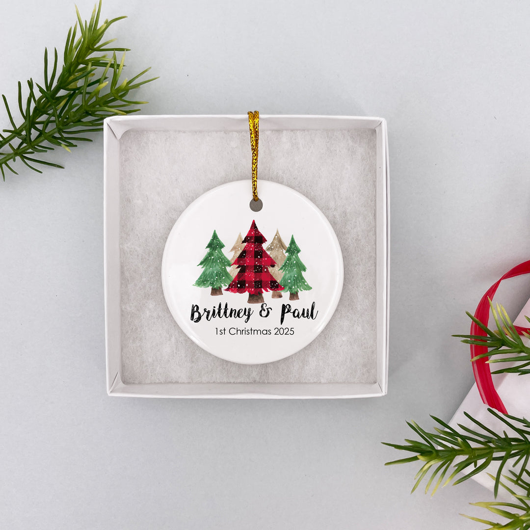 Personalized Buffalo Christmas Tree Ornament