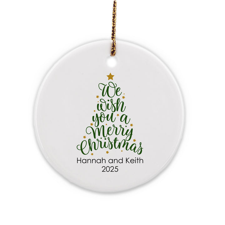 Wish you A Merry Christmas Personalized Ornament