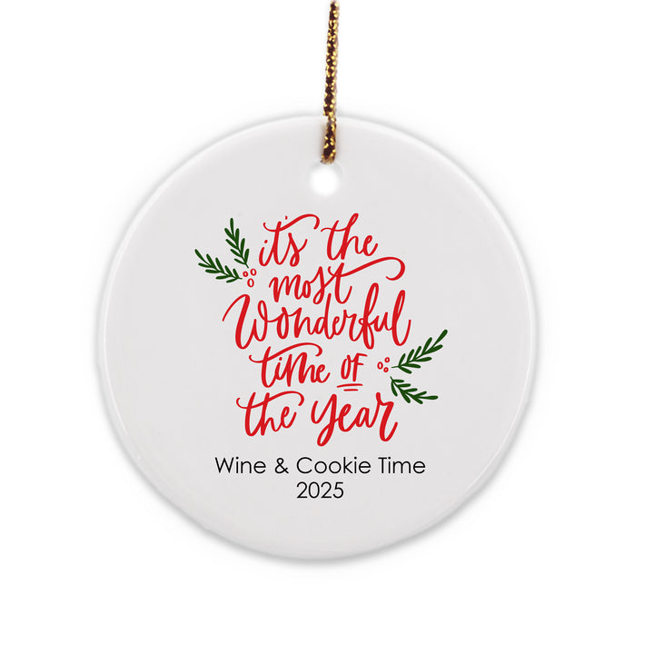 Wonderful Time of the Year Personalized Ornament