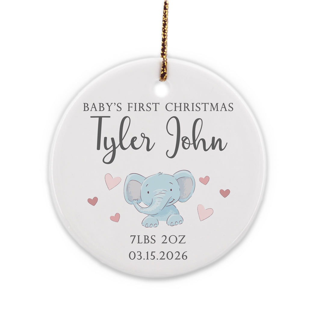 Baby's First Christmas Ornament, Cute Baby Animal Ornament