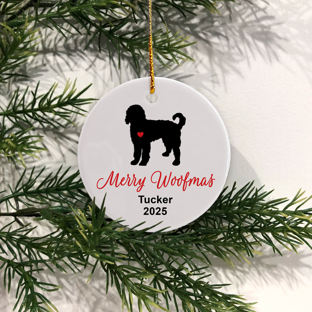 Merry Woofmas Personalized Dog Ornament