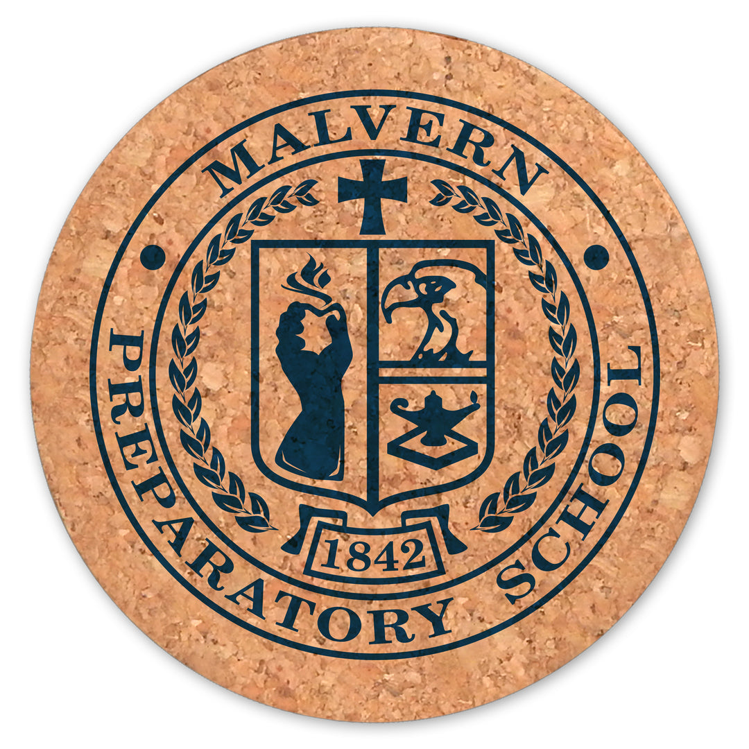 Malvern Seal Round Cork Coasters (Set of 6)